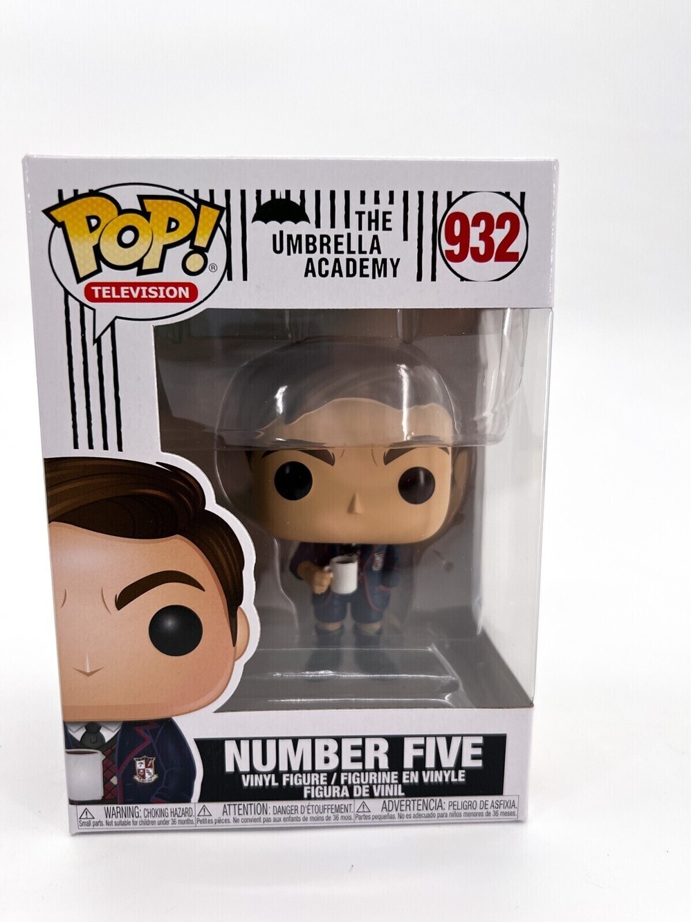 New Funko Pop Gift Vinyl Figurine Number Five 932 - The Umbrella Academy